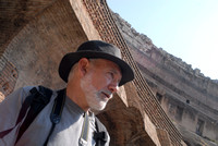 Ken Martin in Rome at the Colosseum