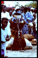 Marabout, N'Datta at an N'Depp spiritual healing ceremony,  Dakar Senegal 2003, by Ken Martin, Trans