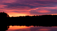 Sunset White's Pond, Concord, MA by Ken Martin 2015